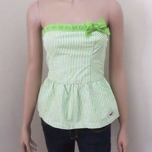 Hollister Blue/White Navy Top